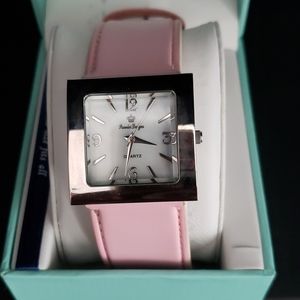 Premier Designs Pink Leather Watch